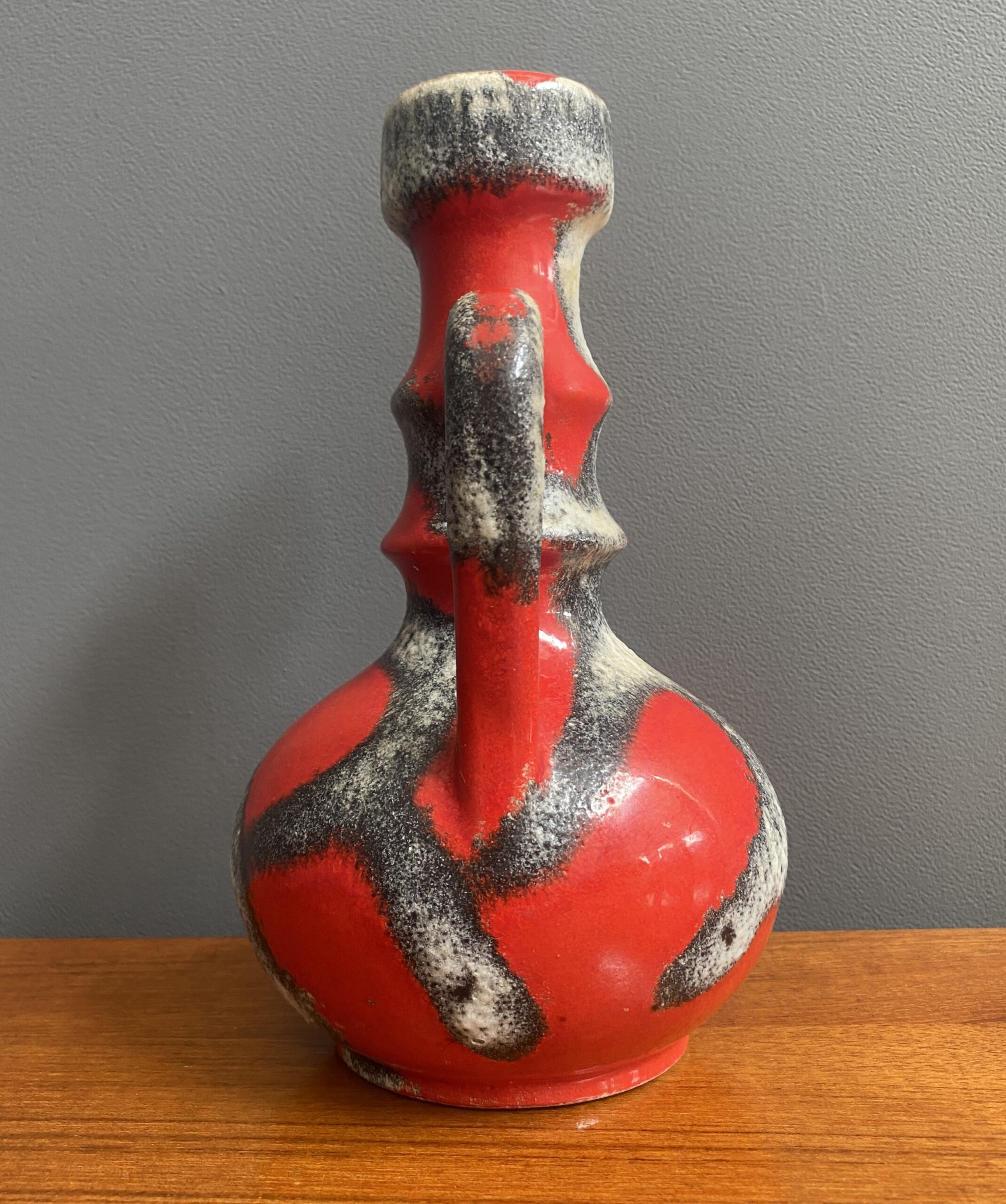 Red Fat Lava Vase By Jopeko Model 7201-21 image 10