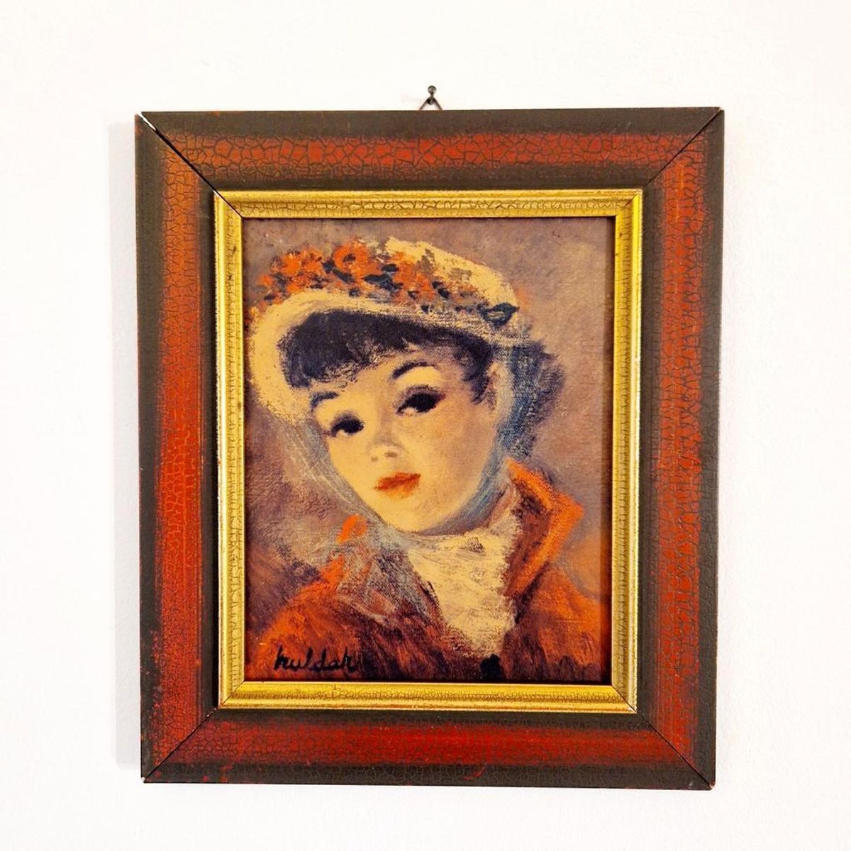 Cherry Jeffe Huldah Dame In Lijst Vintage image 2