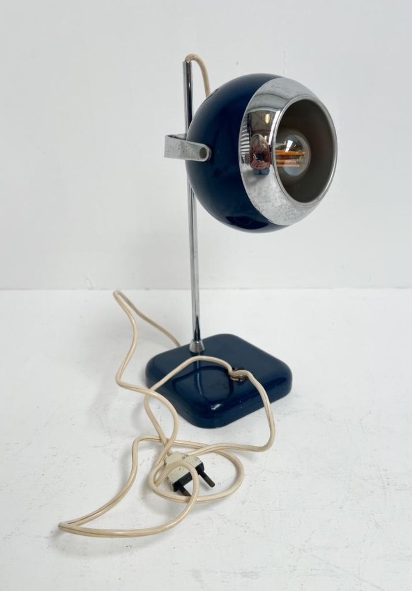 Blauwe Space Age Tafellamp, 1960's image 9