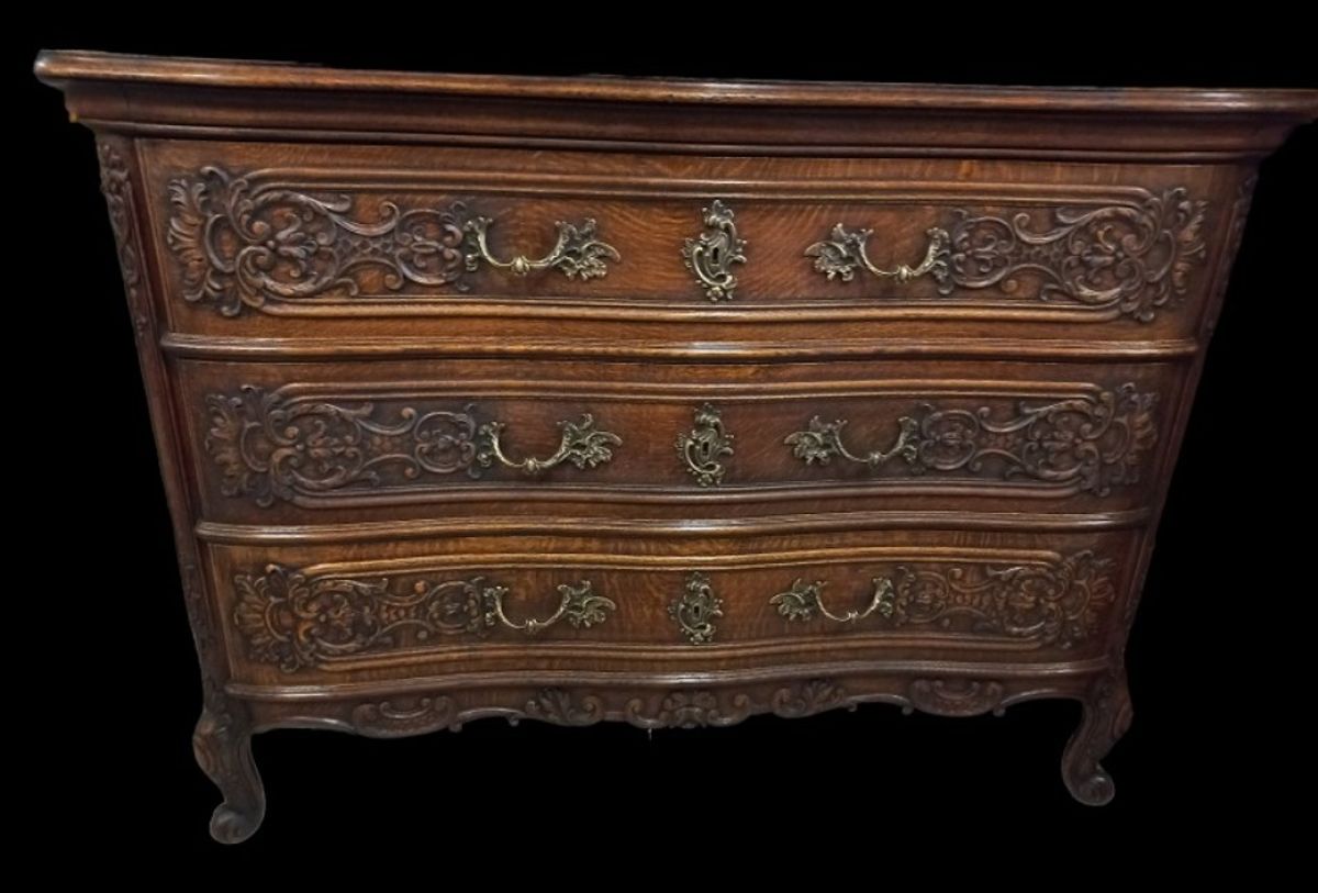 Louis Xv Commode In Massief Eikenhout image 2