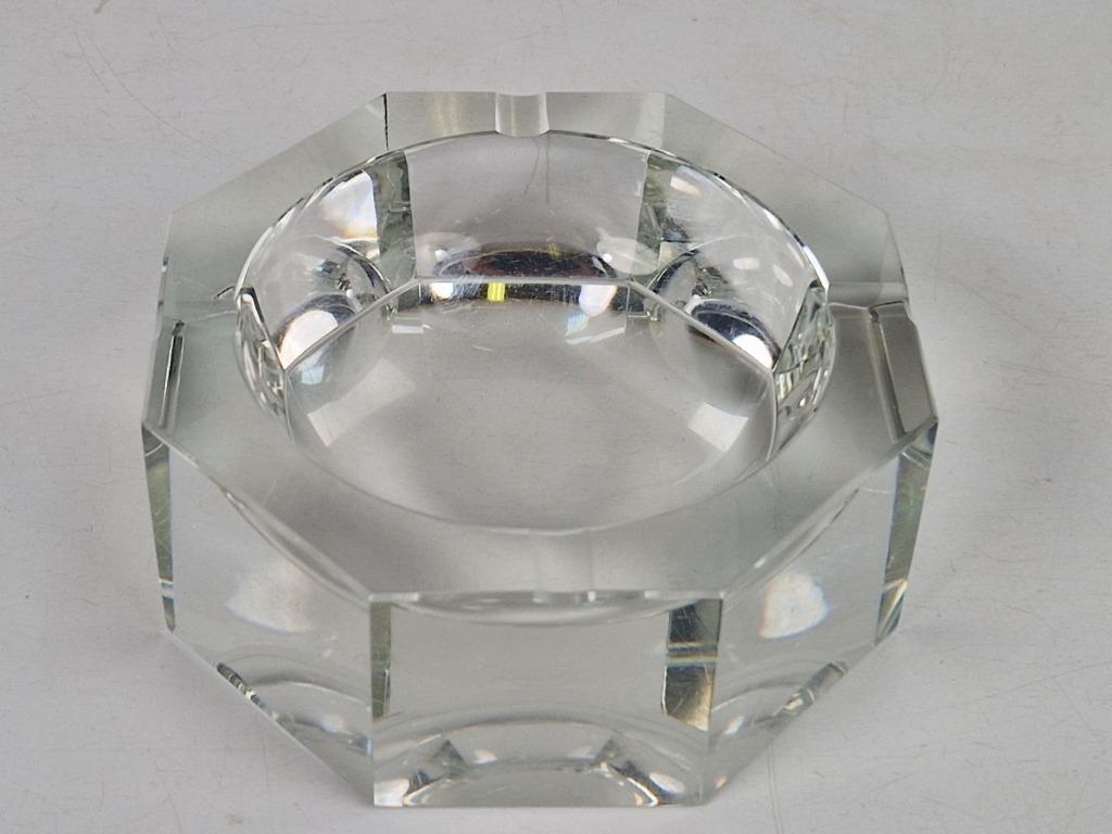 Mid-century Moser Kristallen Asbak Gemerkt ‘50 Kristal Rare image 11