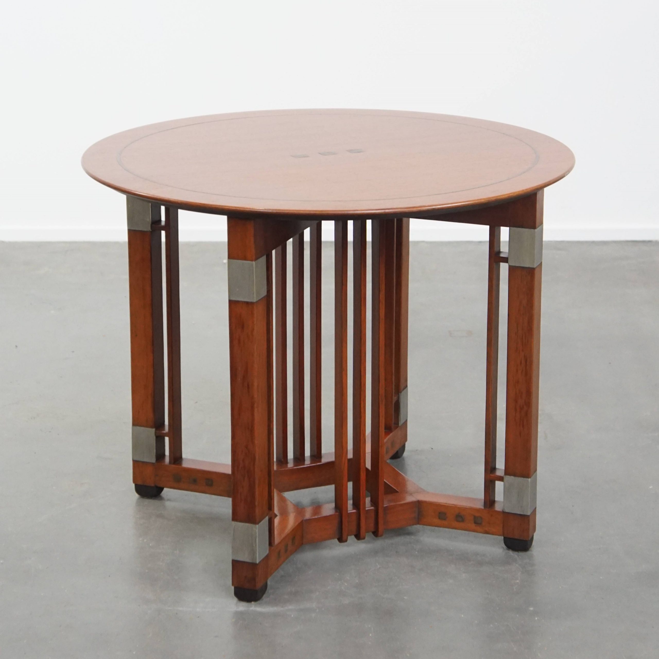 Mooie En In Goede Staat Verkerende Ronde Art Deco Schuitema Design Bijzet/ Salontafel image 2