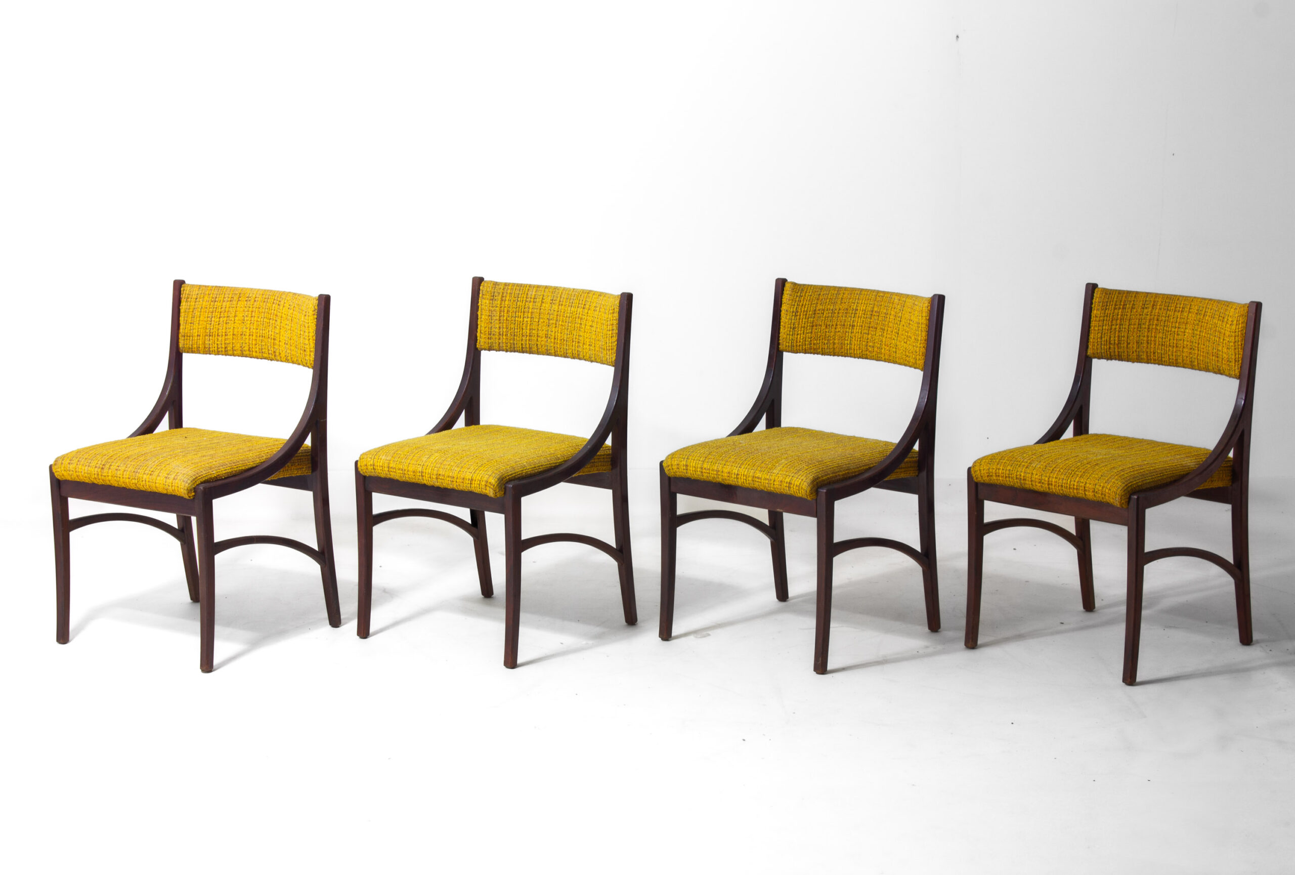Vintage Set Van 5 Italiaanse Eetkamerstoelen Van Ico Parisi, 1960 image 5