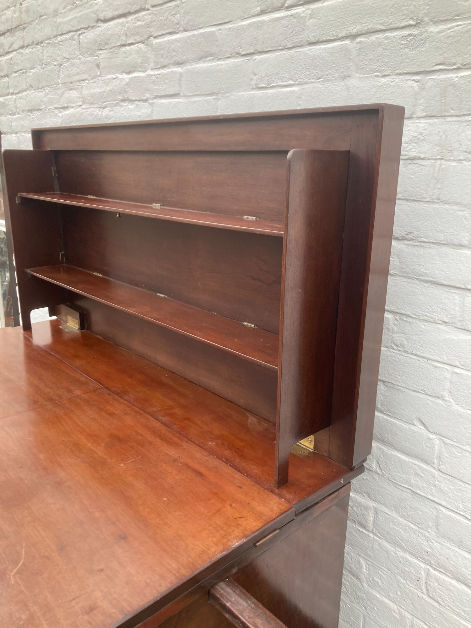 Antiek Mahonie Dressoir, En Opengeklapt Een Mooi Antiek Klapbufet image 3