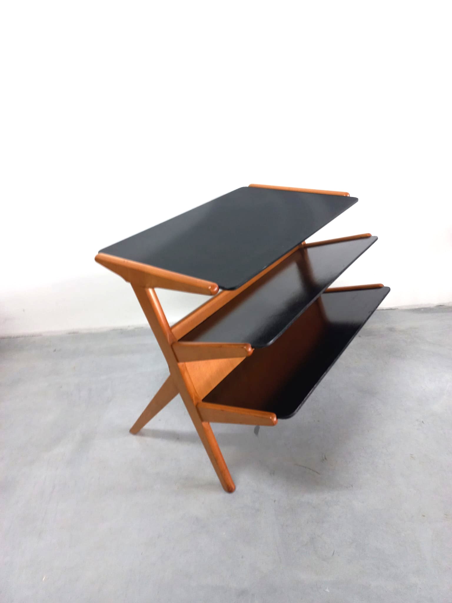 Zeldzaam Wim Den Boon (attrib) Modernistische Side Table Wandmeubel image 2