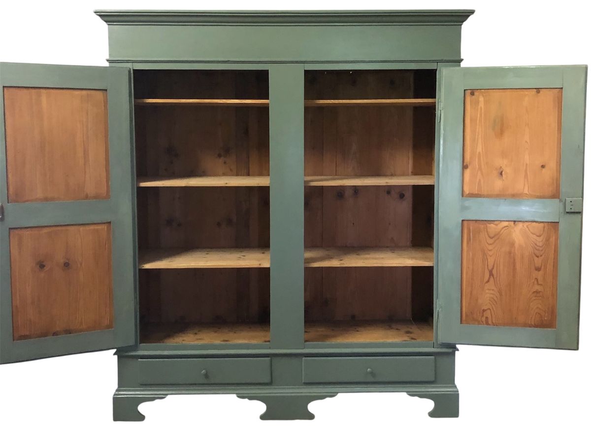 Groene Linnenkast | Brocante Kast image 2