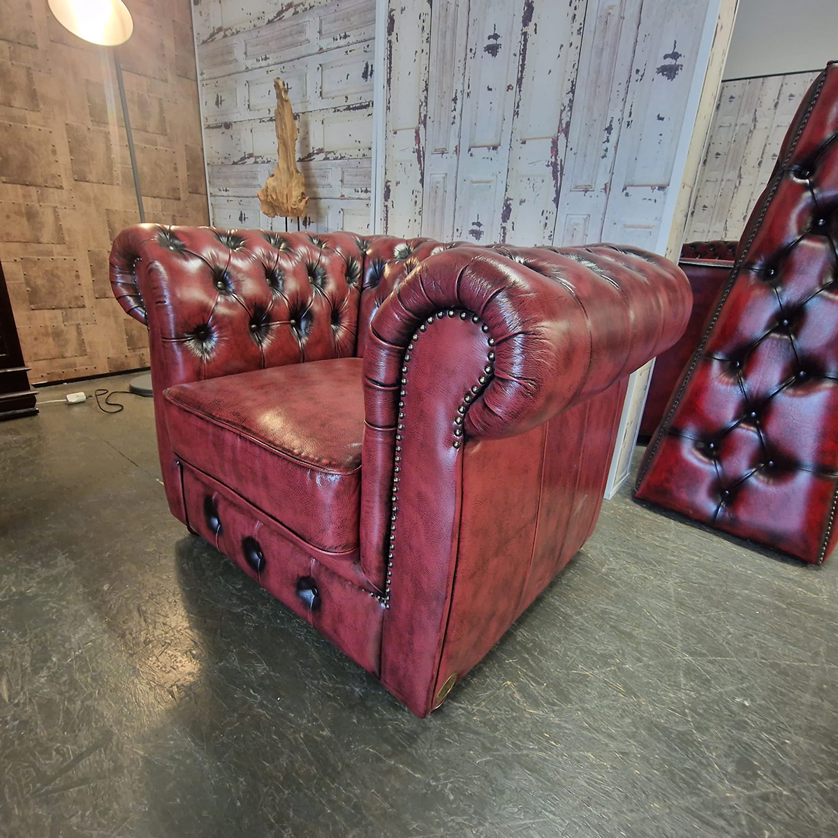Chesterfield Cresswell Fauteuil - New Red image 6