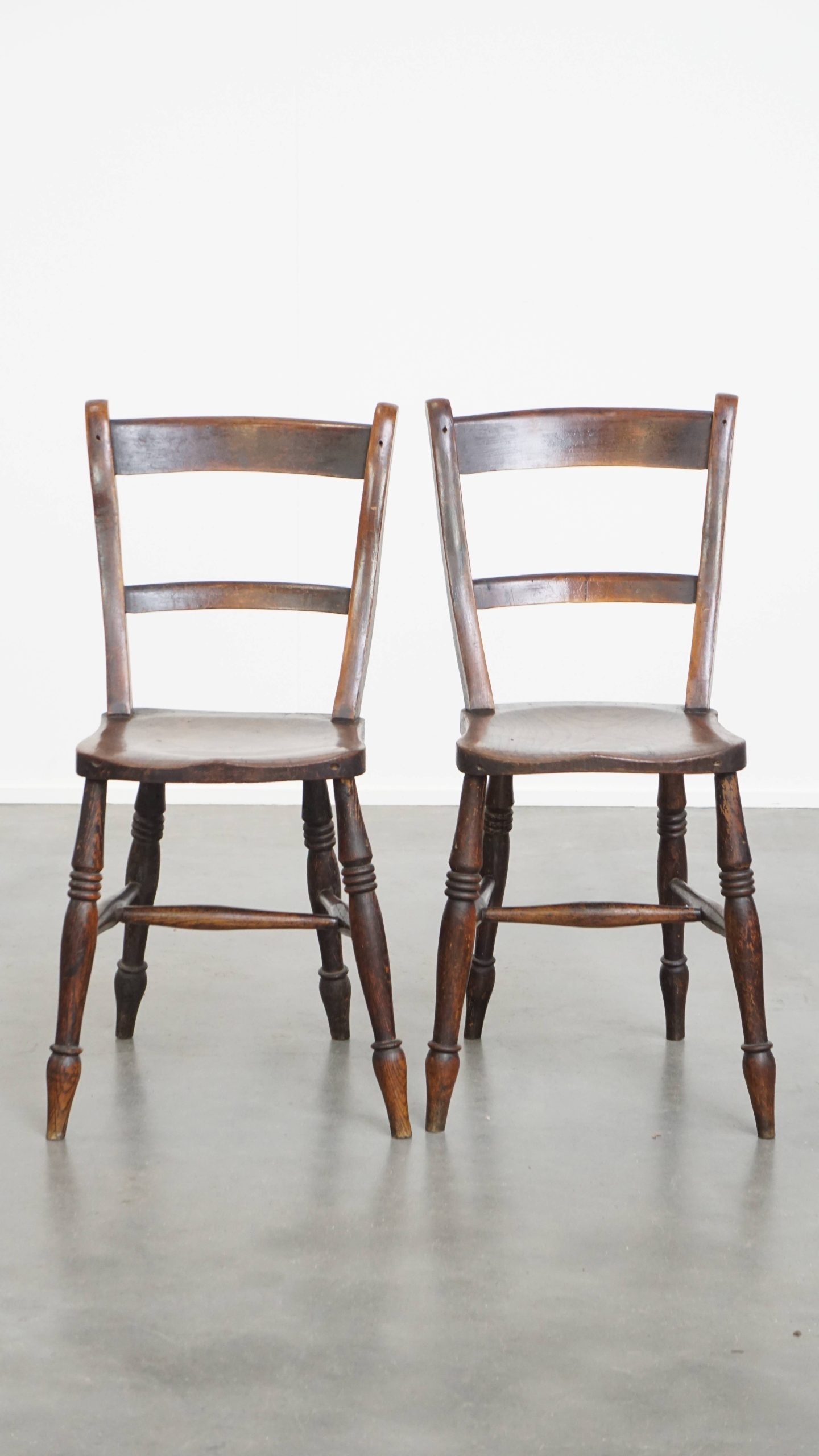 Tijdloze Elegante Set Van 10 Antieke Engelse Oxford Eetkamer/ Keuken Stoelen image 3