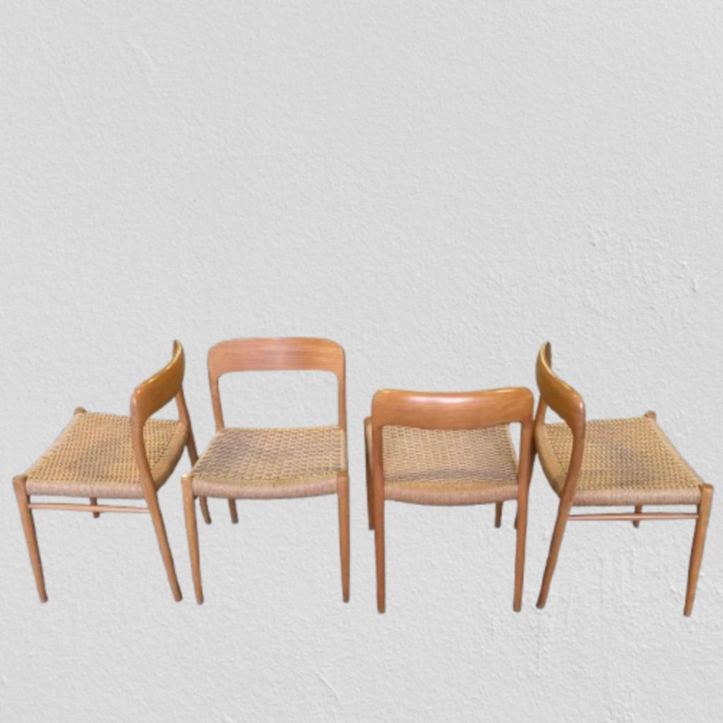 Set Van 8 Stoelen Niels Moller Voor Mollers Mobelfabrik image 10