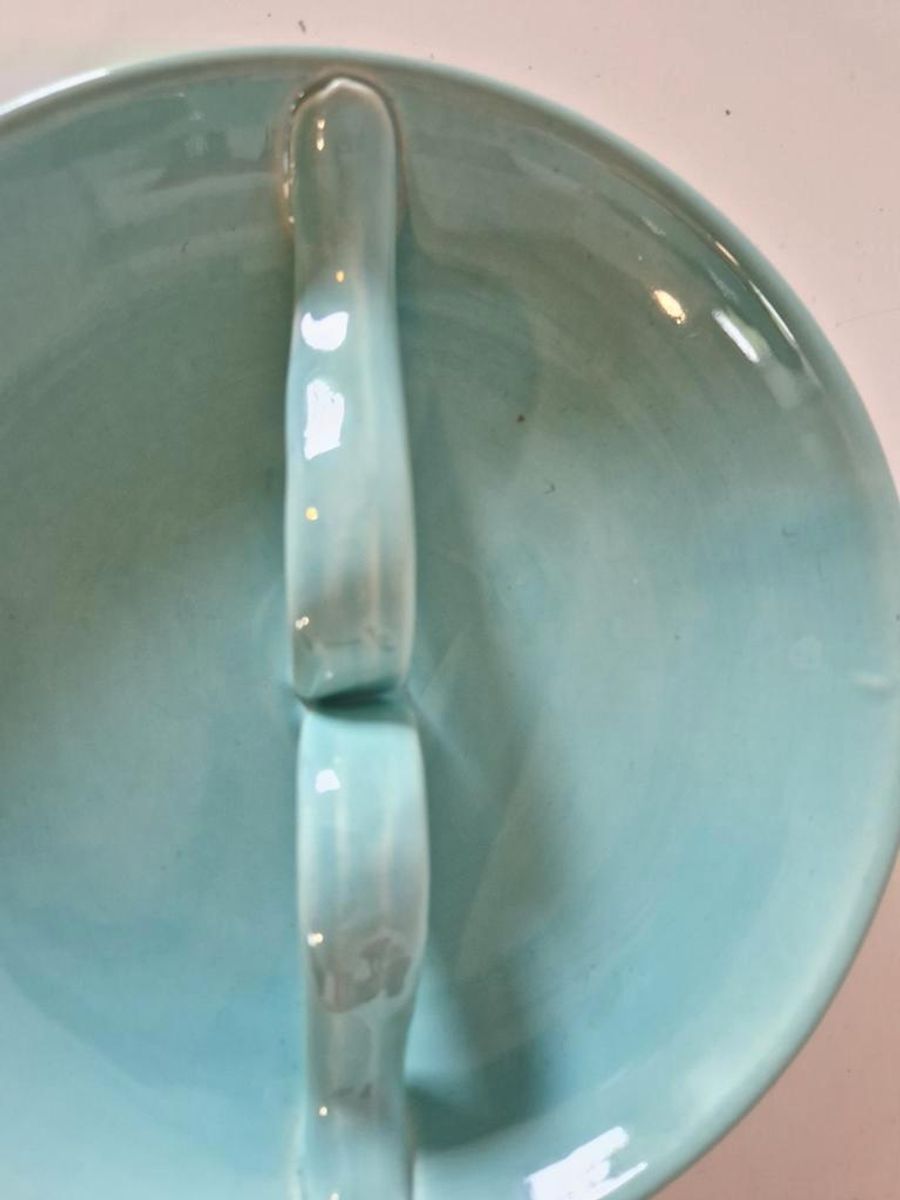 Vintage Pastel Schaal Mintgroen Jaren 50 Porselein Servies image 5