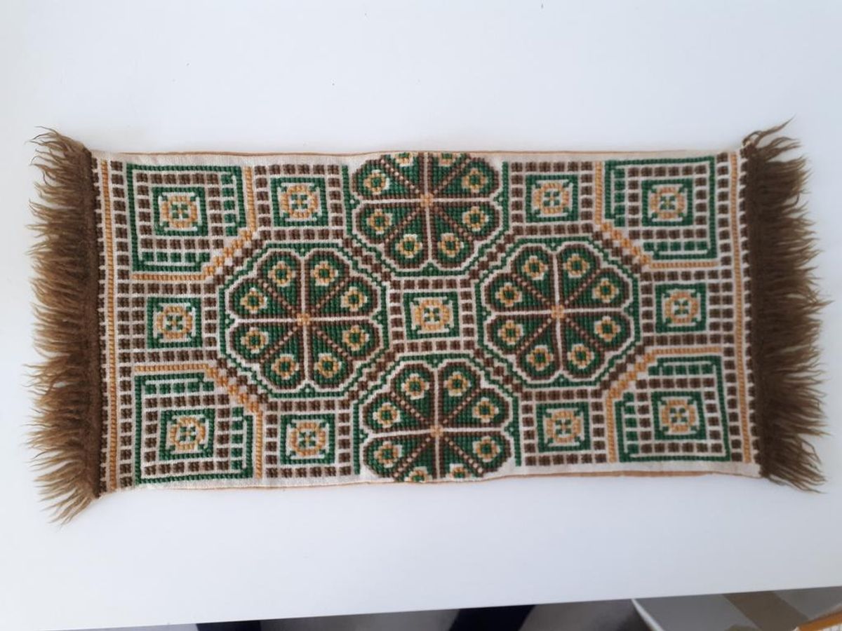 * Vintage Kleedje Bar Kleedje Mat Gehaakt Wollen Kleed image 2