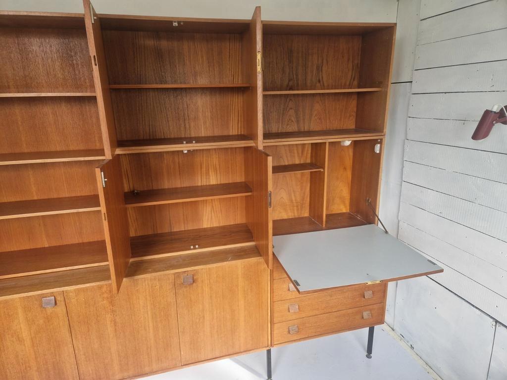 O.m.f. Modulair Wand Meubel Vintage Design Teak image 6