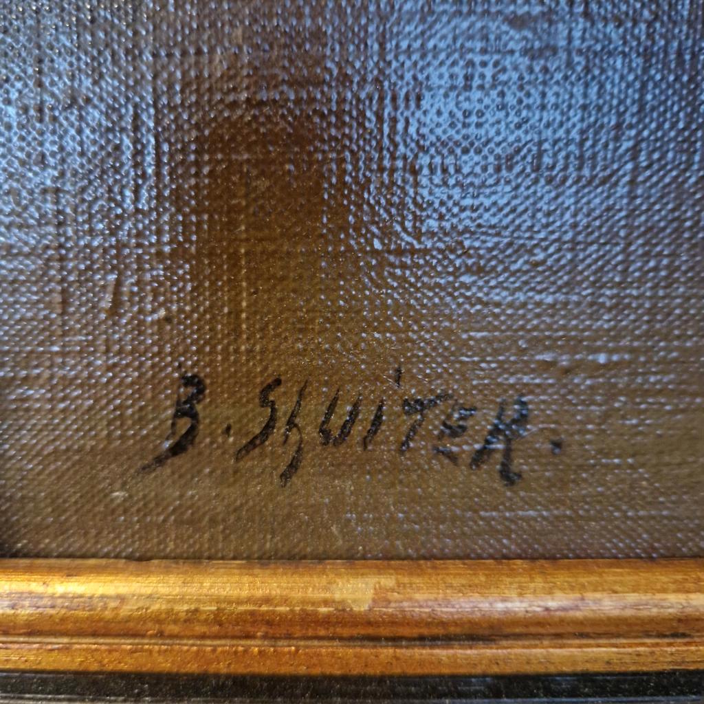 Olieverf Op Doek B Sluiter Schilderij Chrysanten Op Vaas image 5