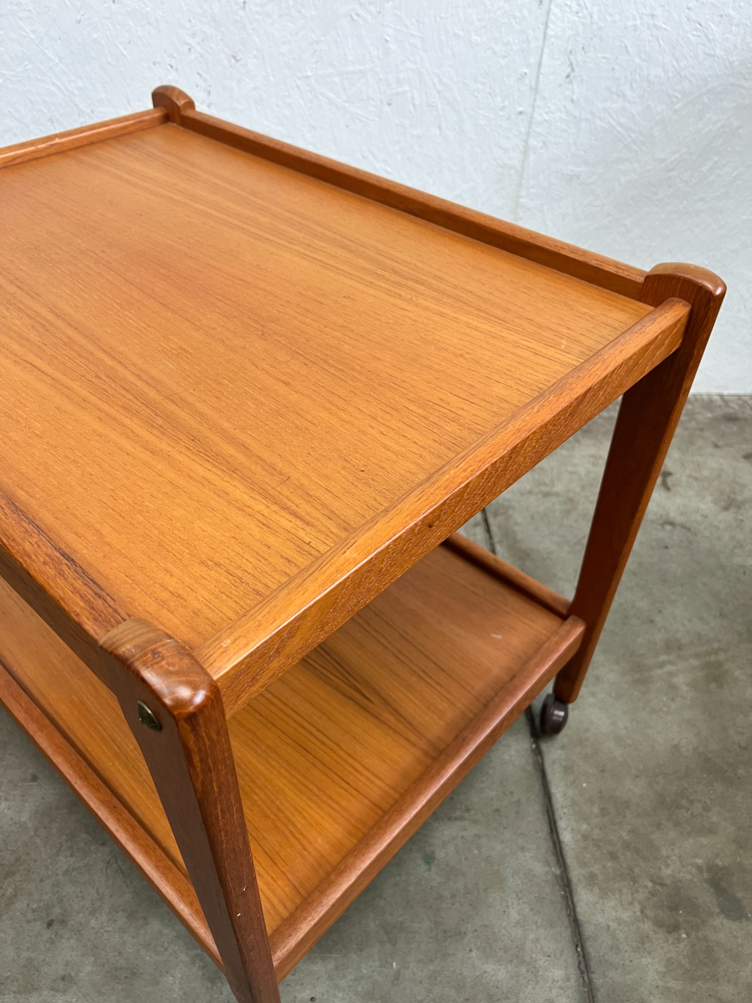Vintage Deense Trolley / Bijzetmeubel, Teak, Brdr Furbo, 1960's image 13
