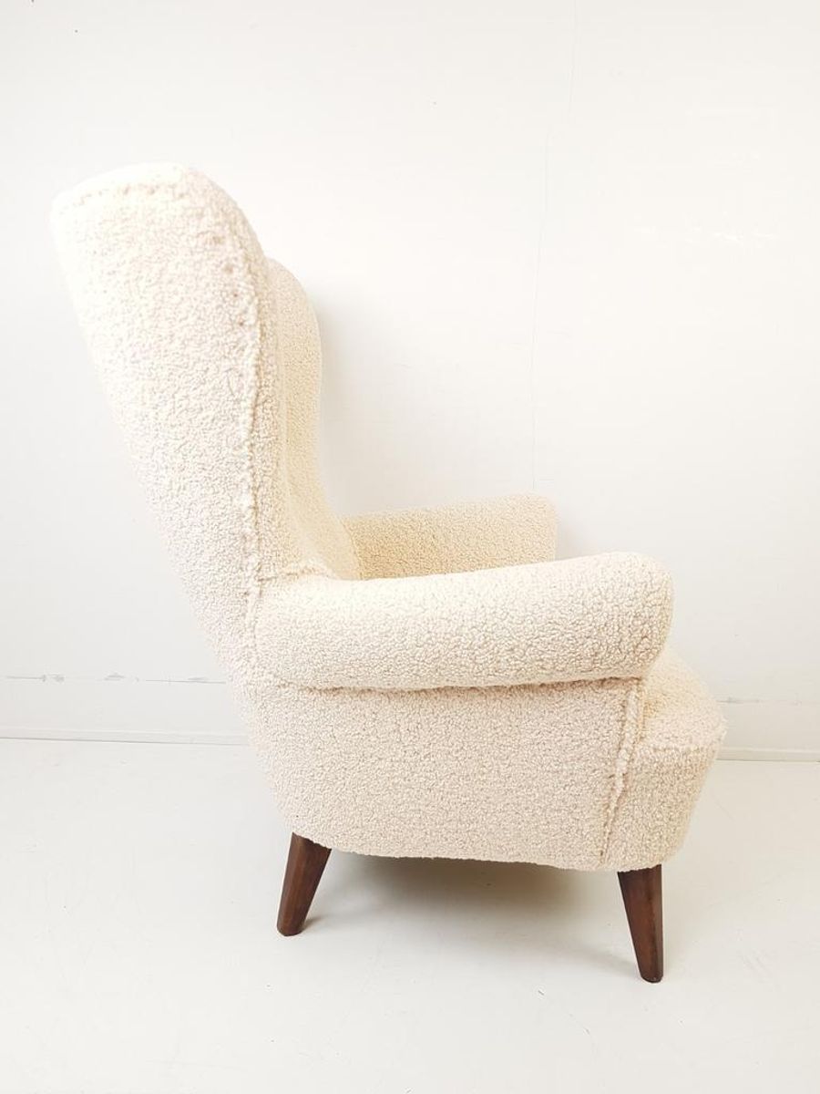 Artifort Fauteuil Theo Ruth Heren Model | Teddy Stof Crème image 4