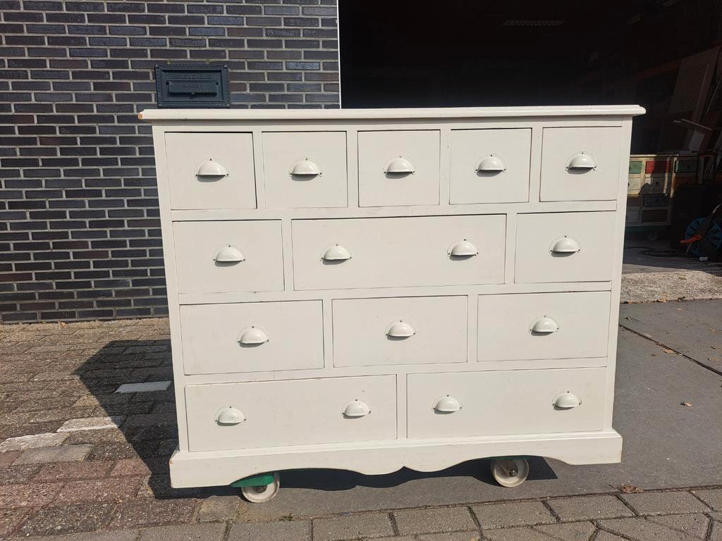 Wit Grenen Ladekast Commode 13 Lades image 2