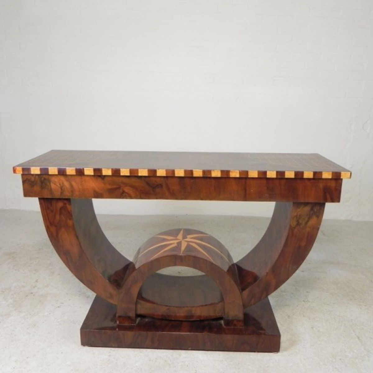 Art Deco Stijl Consoletafel Met Verschillende Soorten Ingelegd Hout image 11