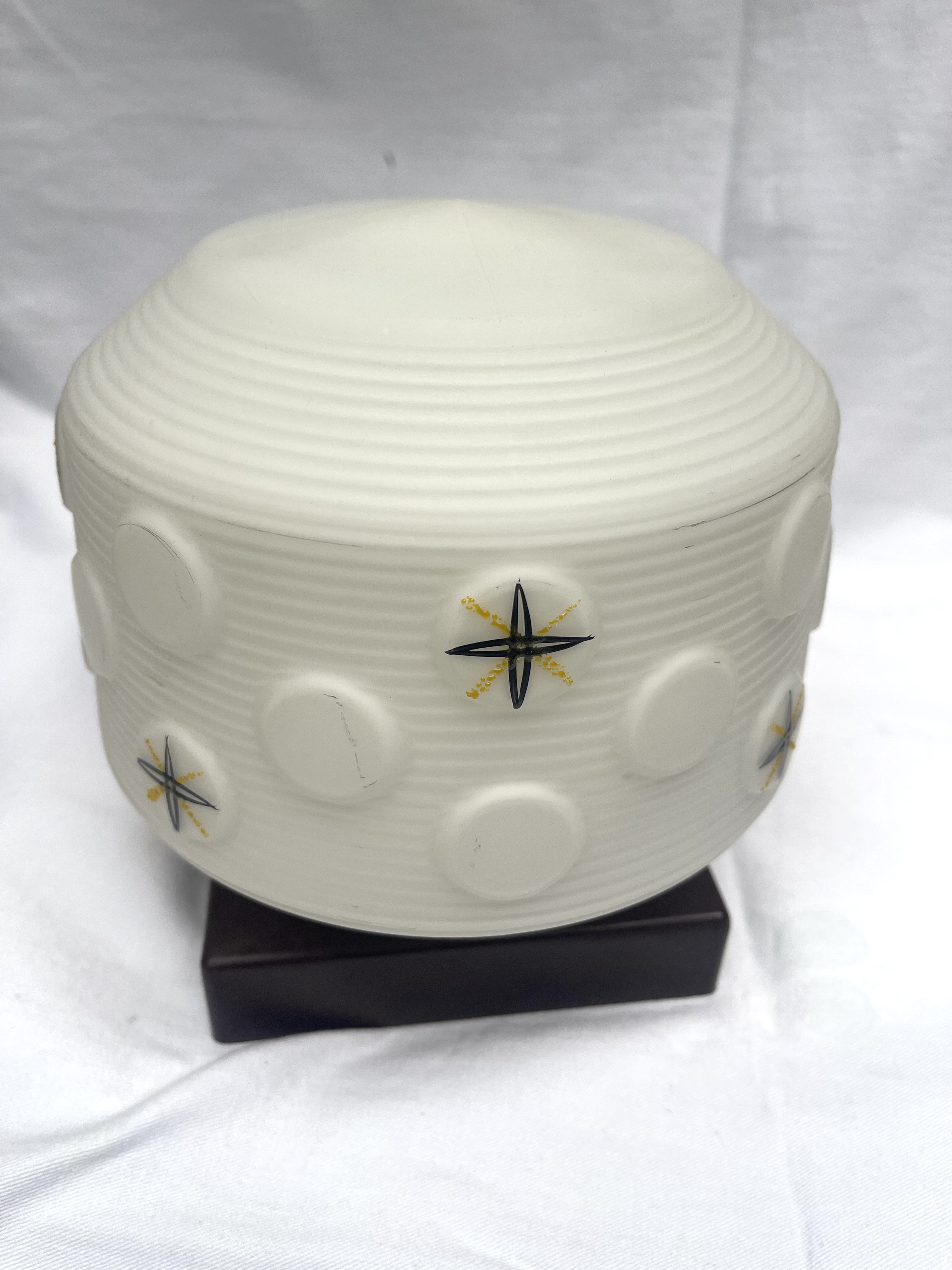 Vintage Plafonnière Opaal Glas image 2