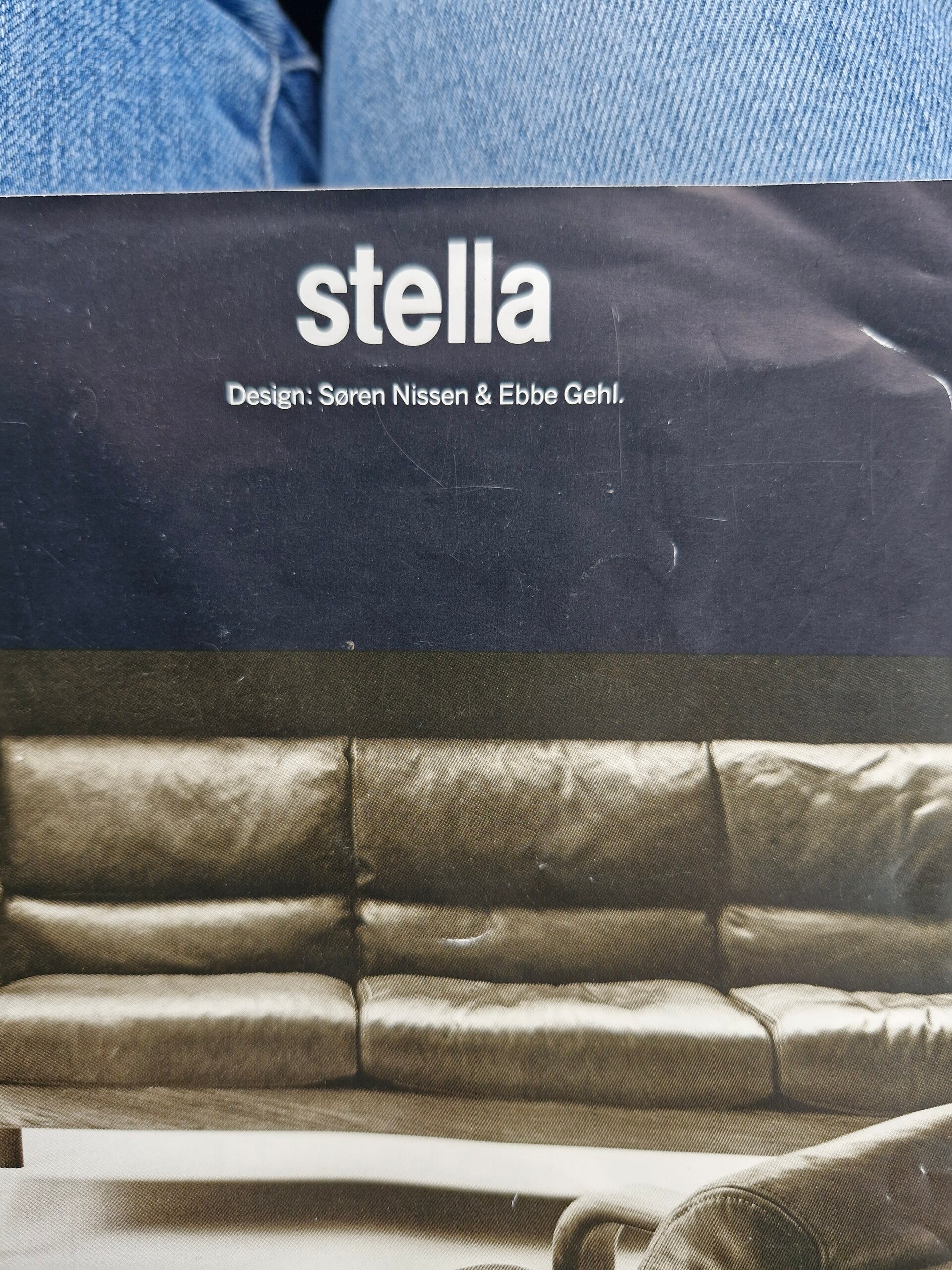 Vintage Deens Design Driezits Bank L. Olson & Son image 11