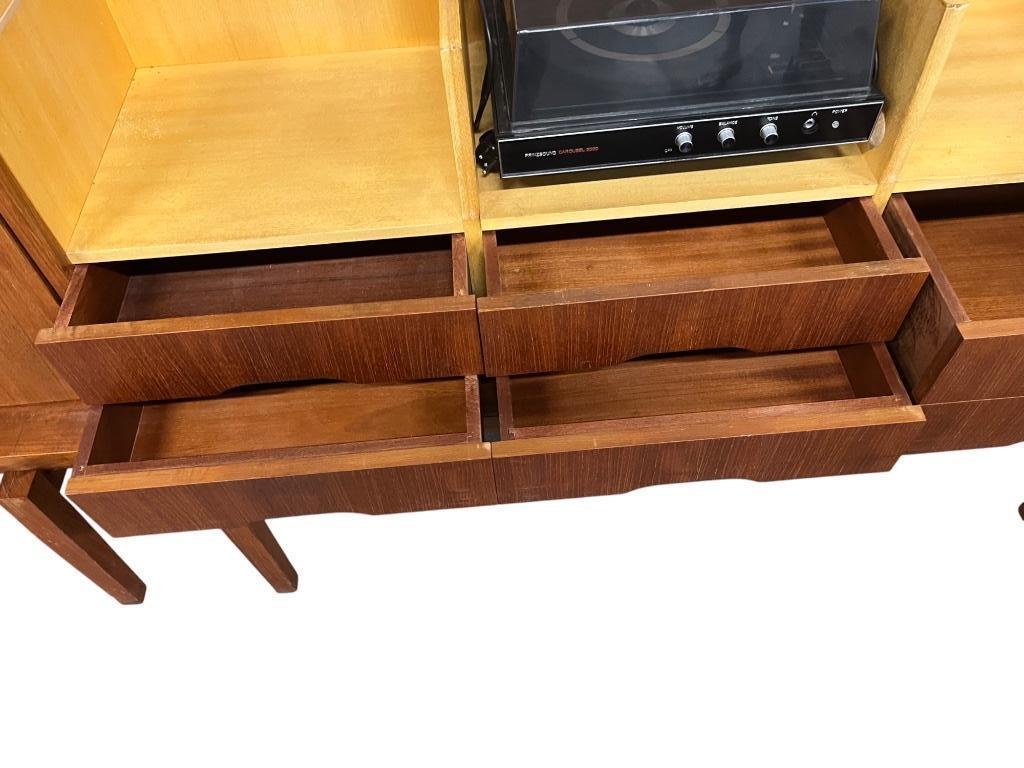 Vintage Xl Set : Kast / Audio Meubel / Wandrek image 7