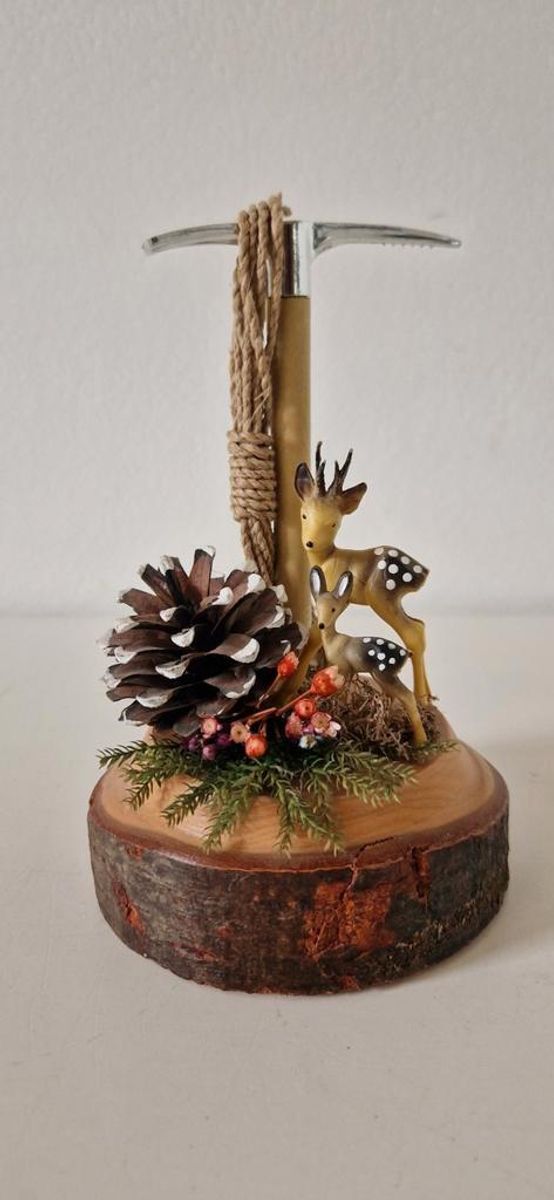 Vintage Beeldje Tirol Hertje Bambi Bergbeklimmen Alpen image 2