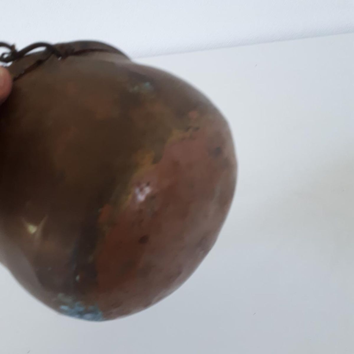 * Antieke Koperen Hangpotje Voor Hangplant Hangpot Pot image 6