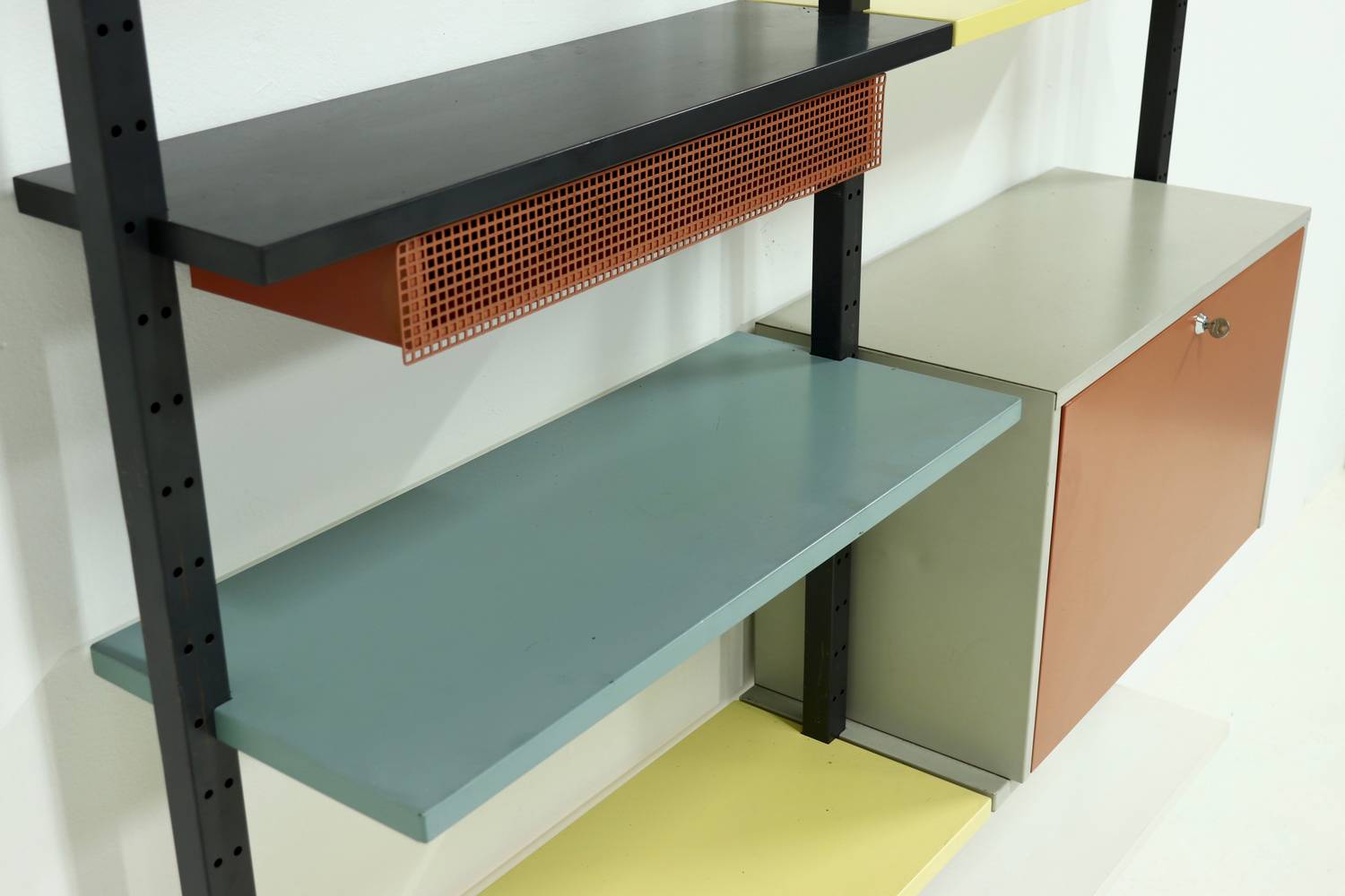 Rare Modular Wall Unit By Coen De Vries For Devo 1950s image 5