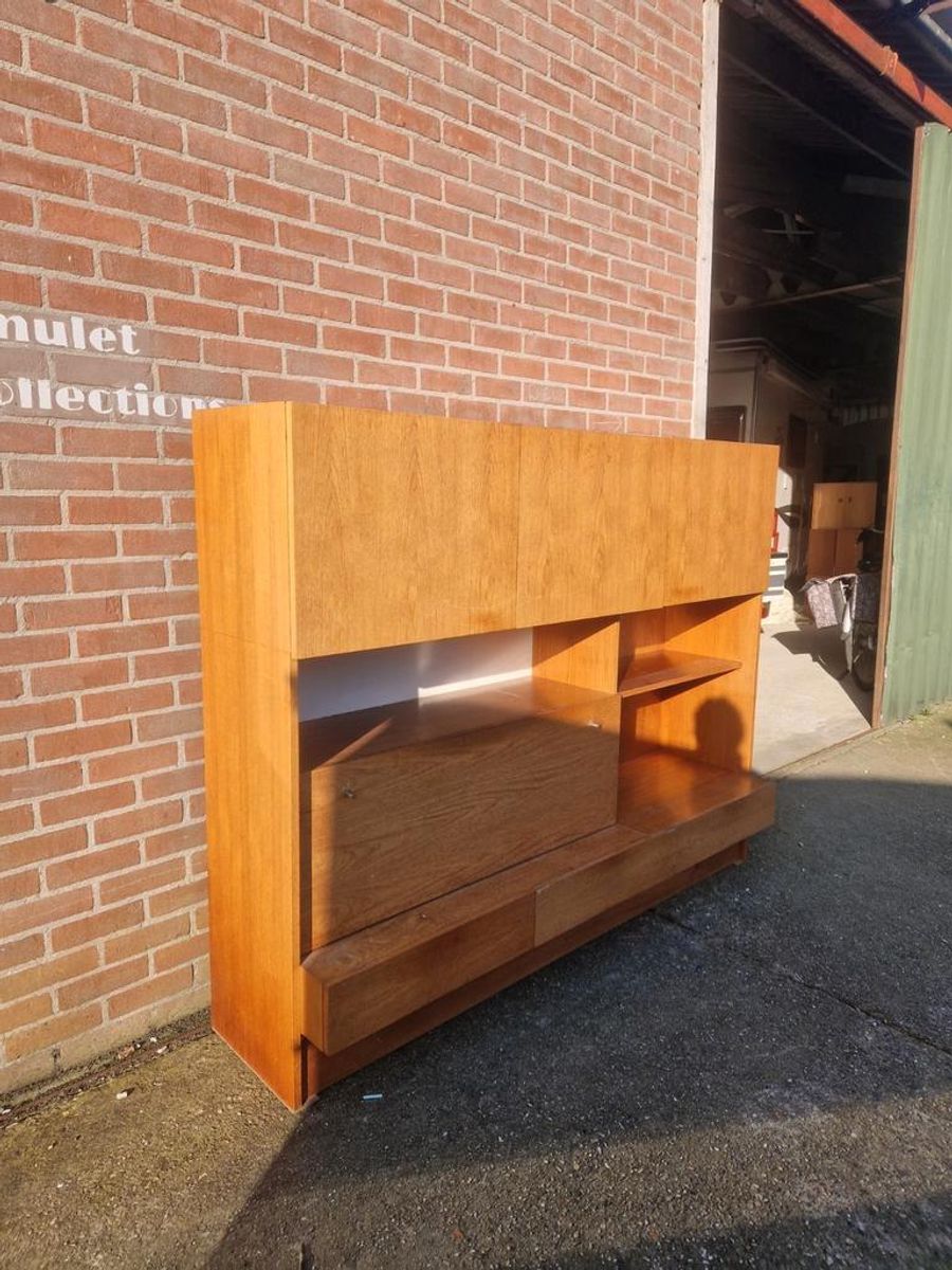 Vintage Teak Royal Board Sweden Wandmeubel Design Mid Centur image 12