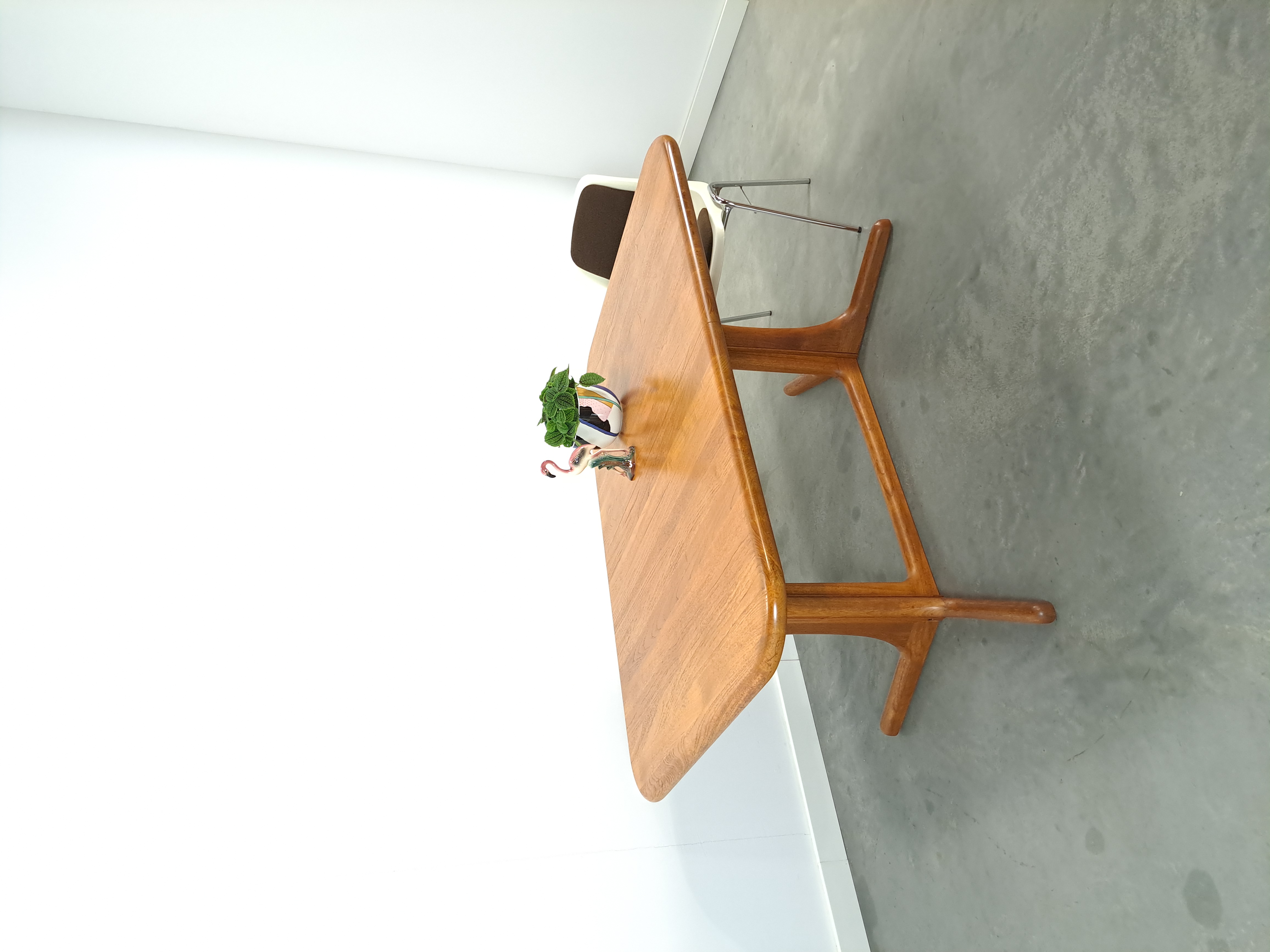 Xl Deense Uitschuifbare Teak Eettafel image 4