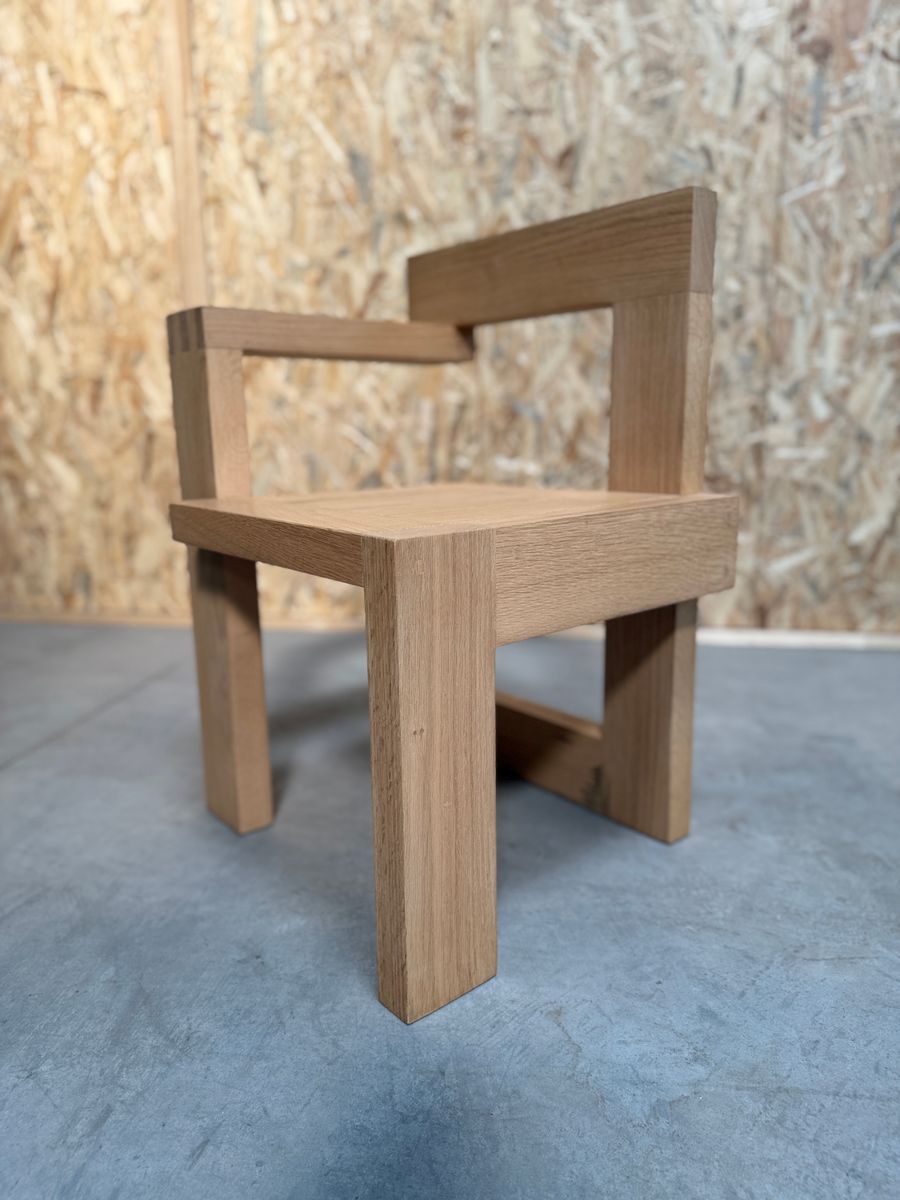 In Style Van Rietveld Steltman Houten Stoel image 7