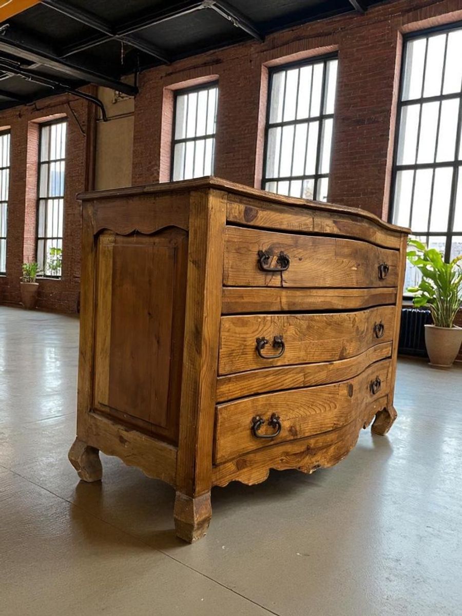 Brocante Houten Xl Ladekast / Buikkast image 2