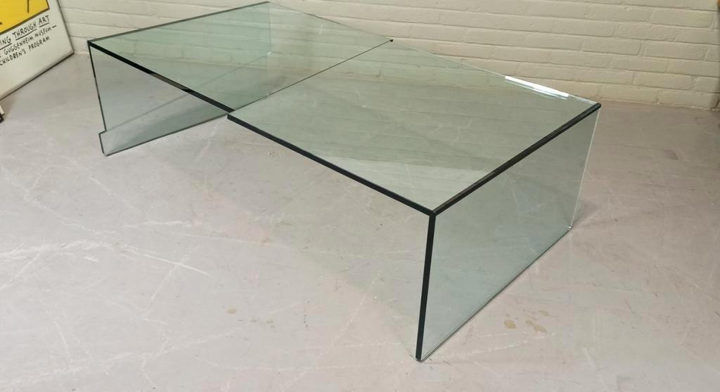 Vintage Design Glazen Salontafel, Postmodern image 5