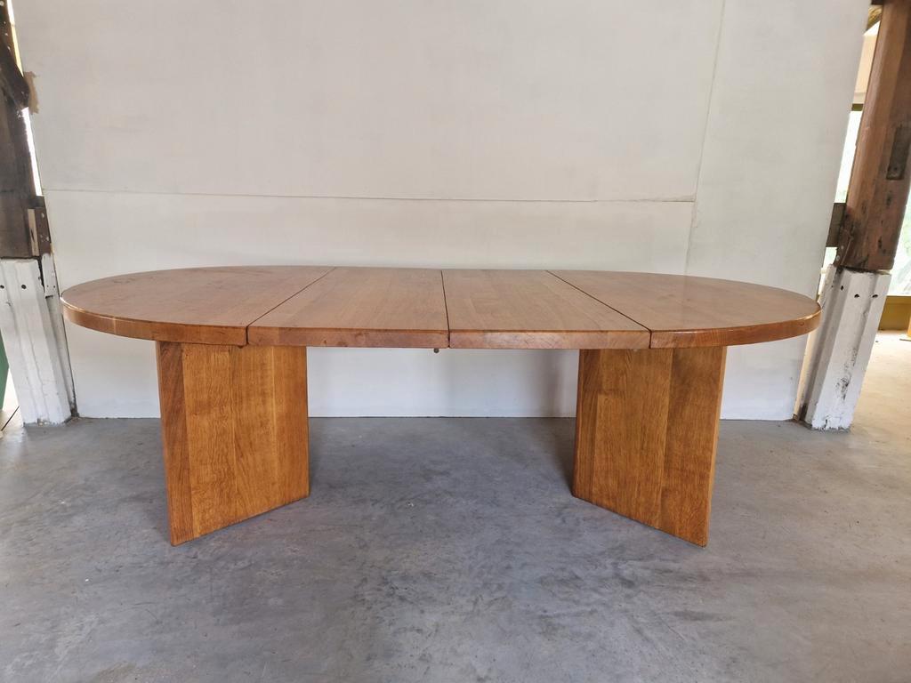 Vintage Massief Houten Uitschuifbare Eettafel Xl Design image 2