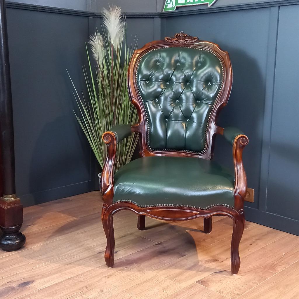 Antieke Chesterfield Dames Armfauteuil image 2