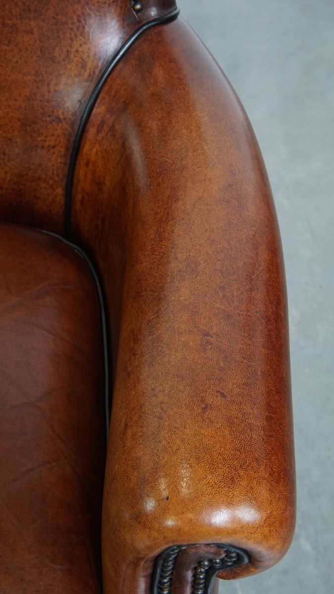 Set Van 2 Zeer Mooie Sierlijke Schapenleren Armchairs Met Een Luxe Afwerking image 9