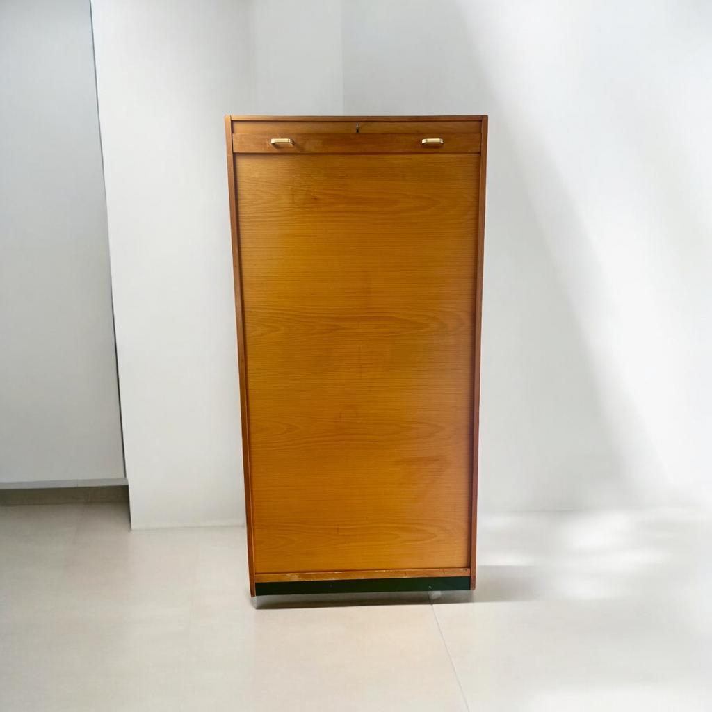 Vintage Houten Rolluikkast / Archiefkast image 3