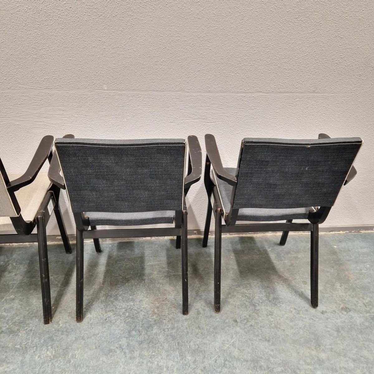 Set Van 4 Vintage Stoelen Stako Eetkamerstoelen Fifties image 10