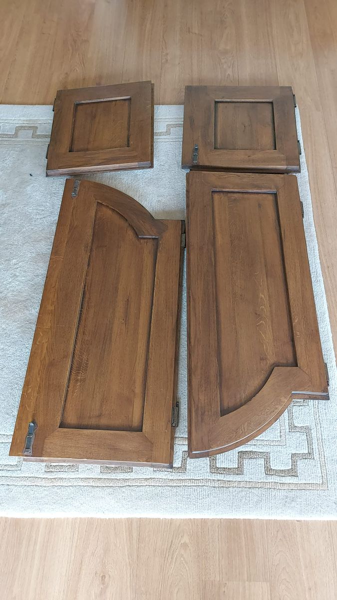 Vintage Eiken Toogkast (b155xh210xd65) image 17