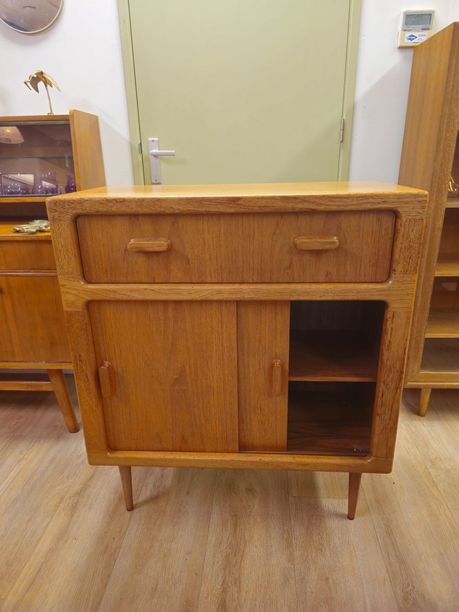 Vintage Silkeborg Kast Ladekast Schuifdeuren Kastje image 6