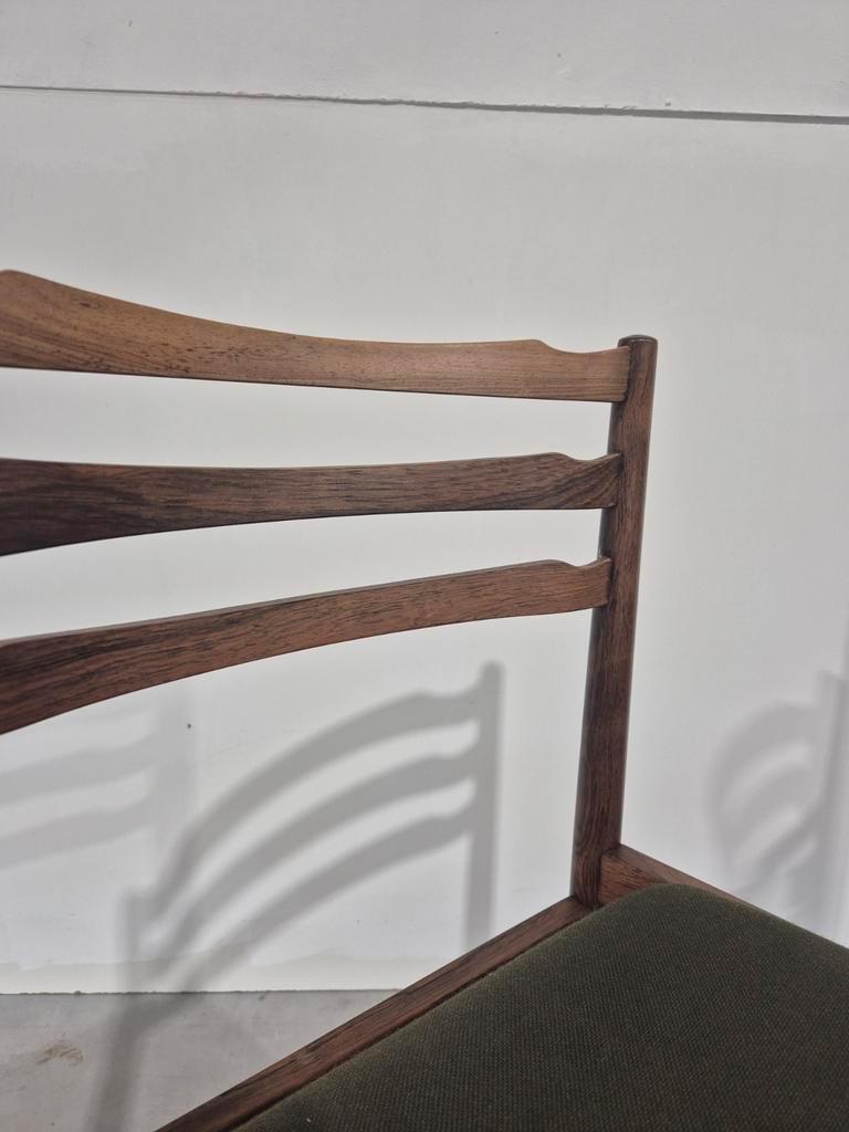 2 Vintage Pallisander Deens Design Eetkamer Stoelen image 5