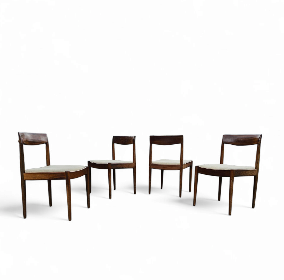 4 X Scandinavian Teak Dining Chairs / 1970s image 13