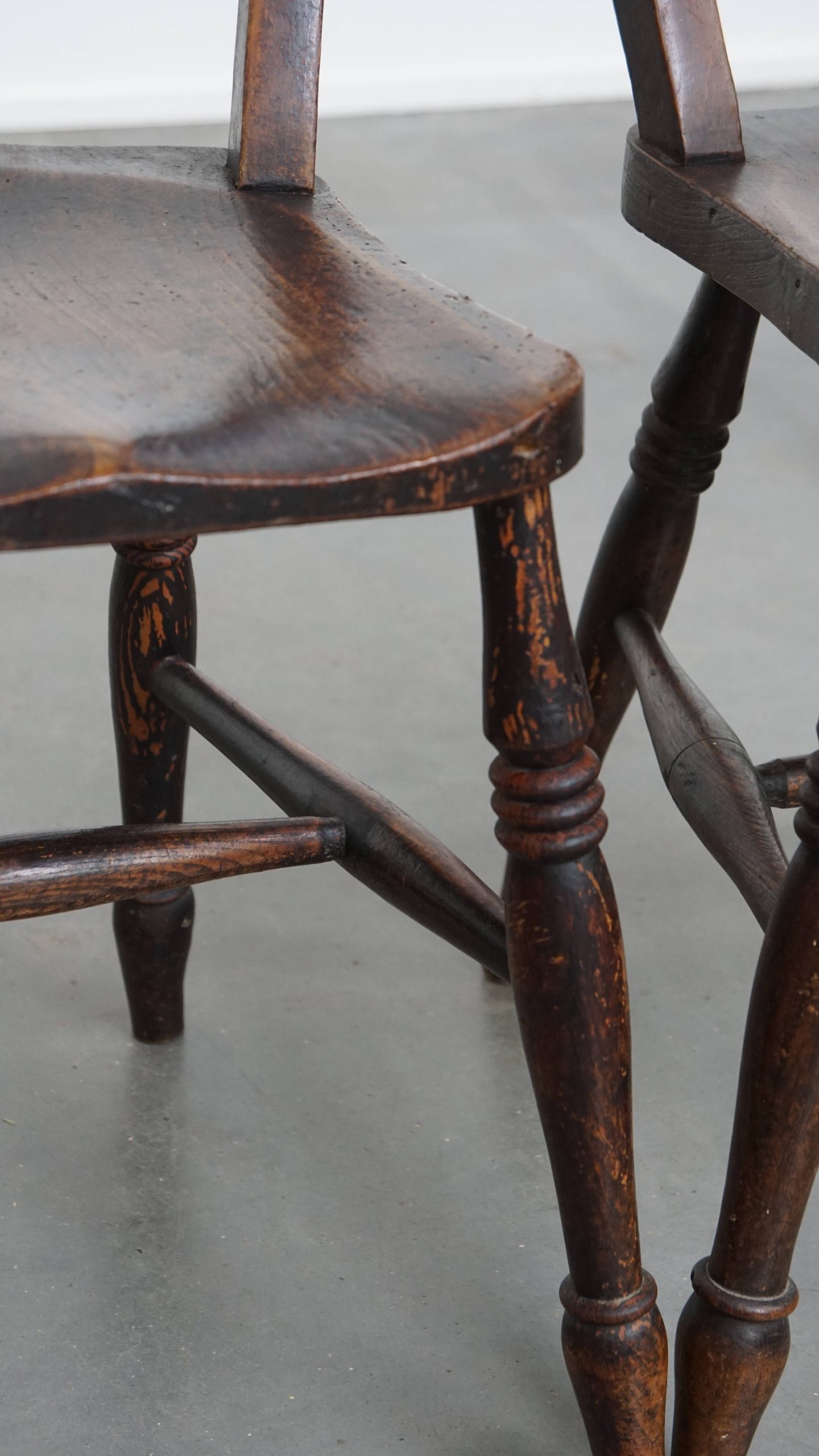 Tijdloze Stijlvolle Set Van 4 Antieke Engelse Oxford Eetkamer/ Keuken Stoelen image 10