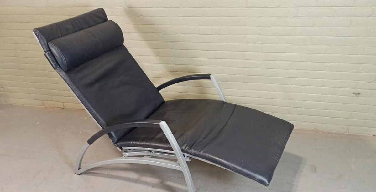 Vintage Interprofil 'pax' Design Leren Recliner Fauteuil image 15