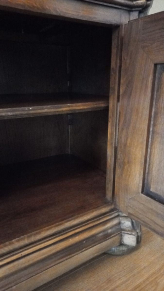 Vintage Eiken Toogkast (b155xh210xd65) image 4