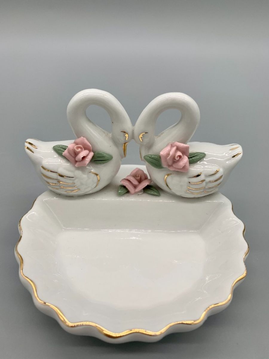 Vintage Kitsch Zeepbakje Zwanen image 7