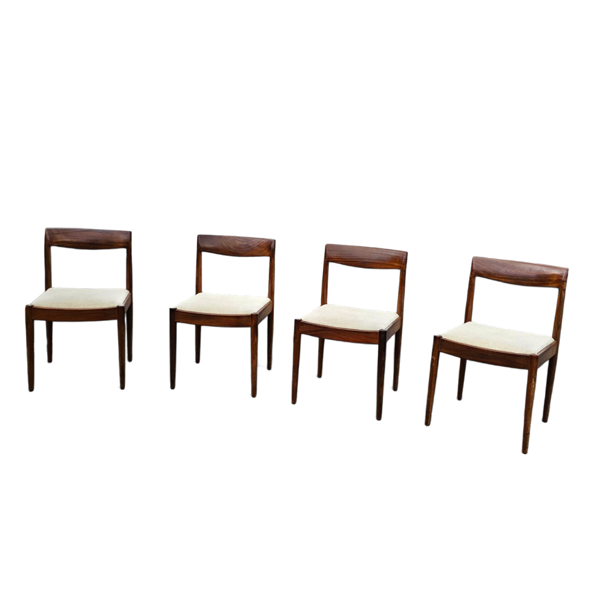 4 X Scandinavian Teak Dining Chairs / 1970s image 18