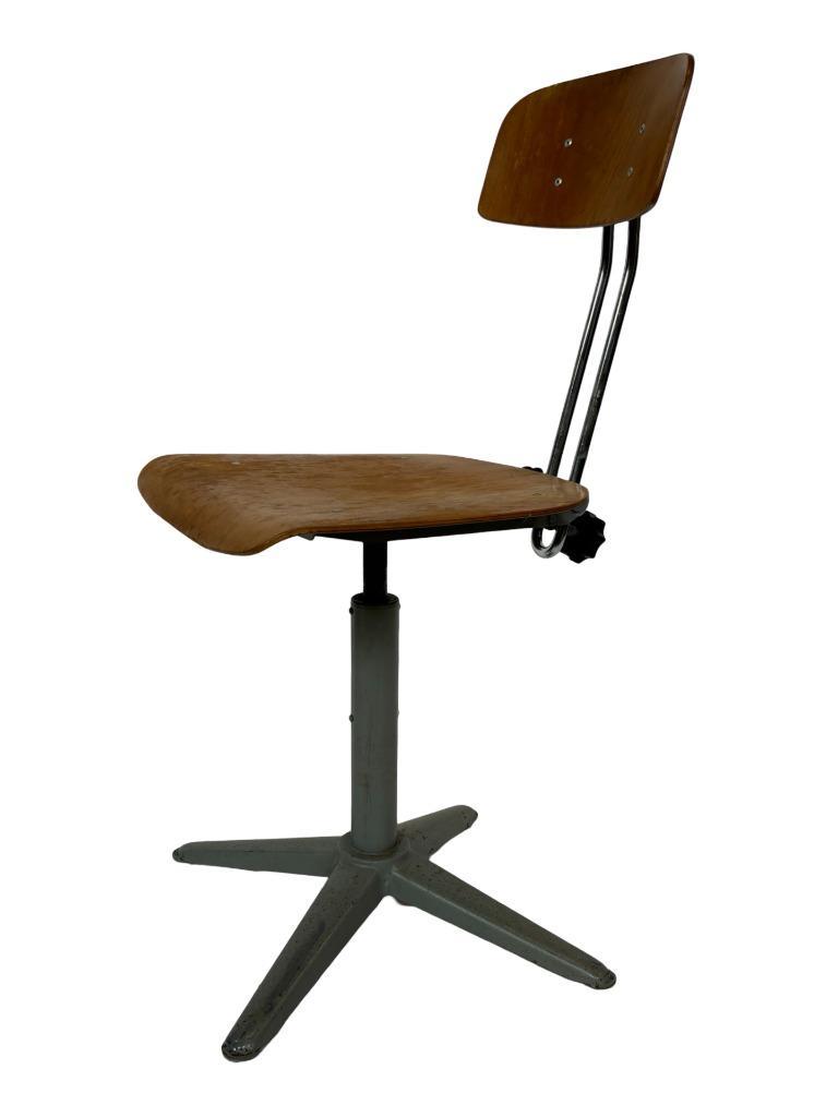 Vintage Tekenstoel Atelierstoel Bureaustoel Jaren 70 Design image 4