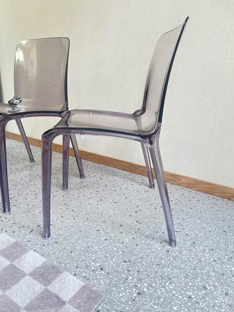 Set Van 4 Lila Plexiglazen Casprini Stoelen Model Tiffany image 14