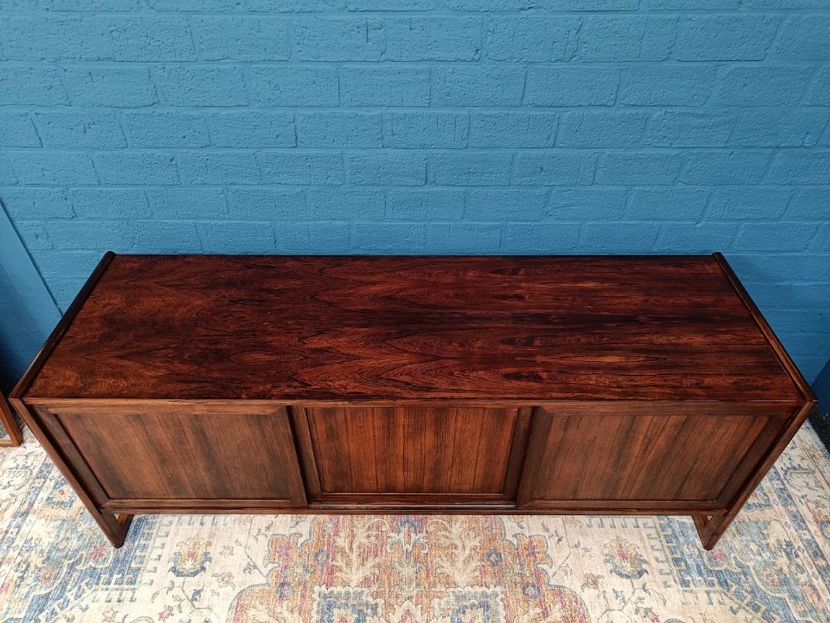 Vintage Palissander Lowboard, Deens Design Van Mørke Møbelfabrik, Jaren 60 image 3