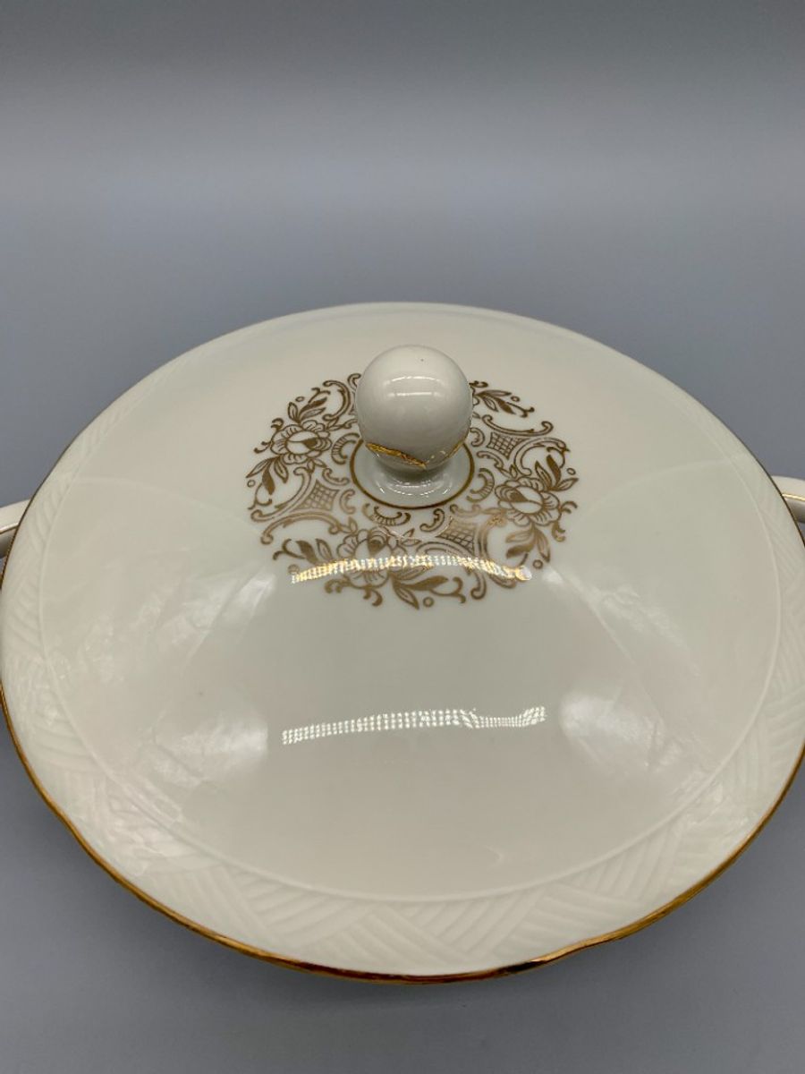 Dekschaal Terrine Bavaria Roomwit/goud image 6
